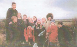 RSPB Otmoor Reserve in Oxfordshire with primary school students